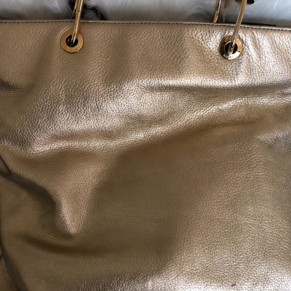 Michael Kors Collection , Skorpios Shopper Tote,Gold - Picture 9 of 10